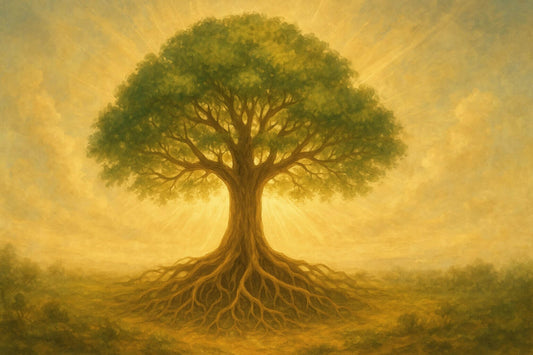 Illustration de l'Arbre de Vie, symbole spirituel universel, image de couverture de l'article Art du Tibet