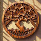 Beau tableau bois arbre de vie pour une décoration zen.