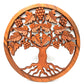 Tableau rond sculpté en bois de qualité, représentant la Vigne de Vie. Avec ses détails raffinés et ses motifs entrelacés, il symbolise la croissance, la fertilité et l'équilibre, apportant une touche d'élégance naturelle à tout espace.