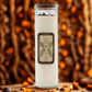 Bougie rituel confiance œil de tigre parfum cannelle orange.