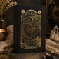 Boîte noire du jeu de tarot Gold Foil Tarot avec illustration dorée détaillée
