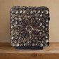 Lampe Cube en Coquillages Naturels Sombres