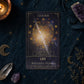 Carte "Leader - Leo" du jeu d'oracle Celestial avec illustration de lion doré