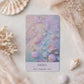 Carte "Salt Kiss" du jeu d'oracle Ethereal Waters avec photo de coquillages et écume pastel