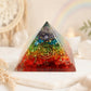 Pyramide Orgonite Chakra Multicolore 7cm