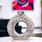 Vase rond décoratif "Donut" en terre cuite dans décor design.